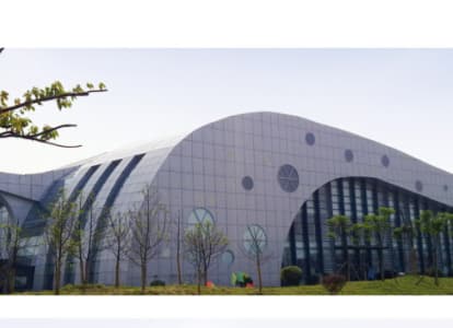青铜峡会议中心外景网架工程